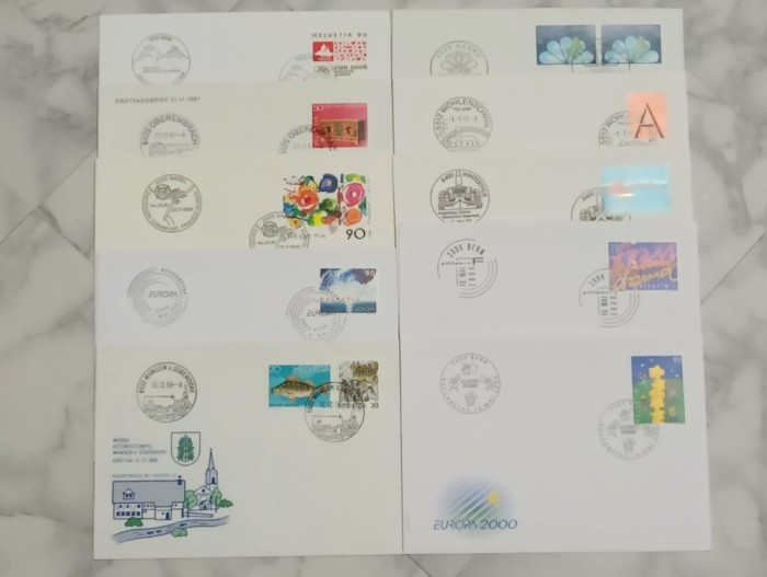 Elvetia - 10 FDC diferite 2.