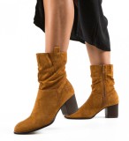Cumpara ieftin Botine dama Tasni Camel