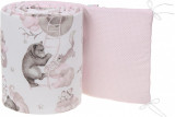 Aparatoare laterala pentru patut reversibila 180x30 Sleepy Bears Pink