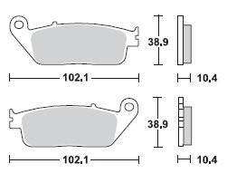 Placute frana TRW Lucas MCB631 Cod Produs: MX_NEW 7871304MA