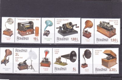 ROMANIA 2020, Colecții rom&amp;acirc;nești. Fonografe, MNH, LP 2275 foto