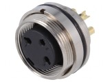 Conector M16 Soclu Mamă Lipire PIN 3 IP67