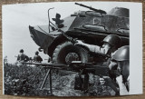 Soldati romani cu tanc// fotografie de propaganda