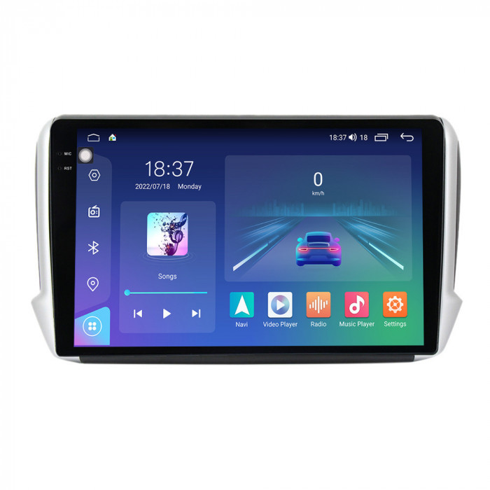 Navigatie dedicata cu Android Peugeot 2008 I 2013 - 2019, 4GB RAM, Radio GPS