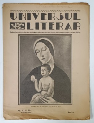 UNIVERSUL LITERAR , No.1 , 1927 foto