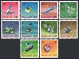 Ajman 1968 - Cosmonautica, serie dantelata neuzata