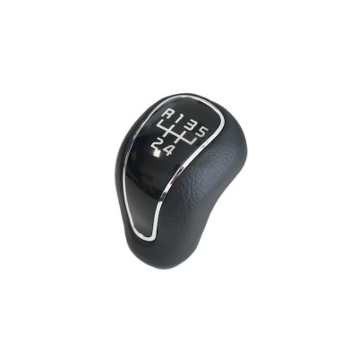 Nuca schimbator de viteze Emzone, Compatibil cu Hyundai ix20/i30, 5 trepte, Piele/ABS, Negru foto