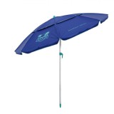 ﻿Umbrela de plaja antivant protectie UPF+50, cadru aluminiu, 4 inele, diametru 2.25m, ultra usoara