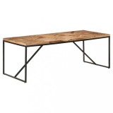 Masa de bucatarie, 200x90x76 cm, lemn masiv acacia &amp; mango
