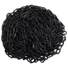 Vidaxm lant de avertizare, negru, 100 m, &Oslash;4 mm, plastic