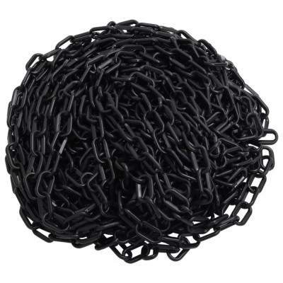 Gossi lant de avertizare, negru, 30 m, &amp;Oslash;4 mm, plastic foto
