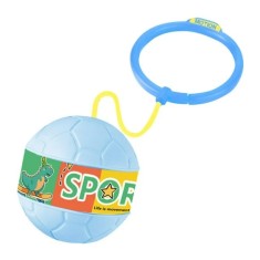 Minge pentru Sarit, Cyrax, Tip Coarda Hula Hoop, Cerc 12 cm, Coarda 52 cm, Minge 12 x 11 cm, Functie Iluminat, 4-6 Ani, Plastic, Albastru