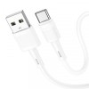 Cablu Date si Incarcare USB-A - USB-C HOCO X83 Victory, 60W, 1m, Alb