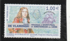 Taaf 2017-Transporturi,Willem de Vlamingh ,dantelat,MNH,Mi.955 foto