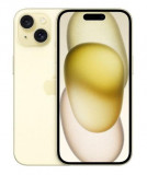 Telefon Mobil Apple iPhone 15, Super Retina XDR OLED 6.1inch, 512GB Flash, Camera Duala 48 + 12 MP, Wi-Fi, 5G, iOS (Galben)