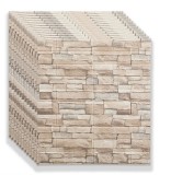 Комплект от 10 х 3D тапети, Самозалепващи се/стикер, 70x77 см, 5,39 кв.м, Oem