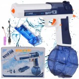 PISTOL DE APĂ ELECTRIC AUTOMAT CU DOUĂ MAGAZII BATERIE USB PENTRU COPII