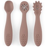 Petite&amp;Mars Take&amp;Match 6m+ linguriță pentru copii Velvet Latte 3 buc