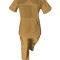 Costum Medical Pe Stil, Bej cu Elastan, Model Sanda - XL, 4XL