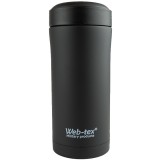 Termos Web-Tex Ammo Pouch Flask 330 ml, negru &ndash; oțel inoxidabil, compatibil PLCE