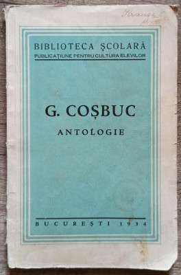 Antologie - G. Cosbuc// 1934 foto