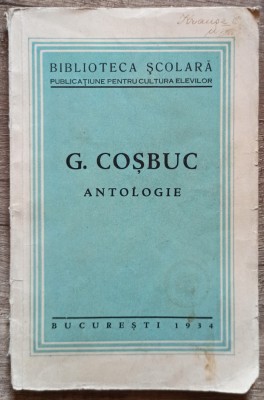 Antologie - G. Cosbuc// 1934 foto