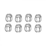 Cumpara ieftin Set 8 bucati opritor, protectie pentru maner usa, silicon, montare usoara, 31 x 23 x 17 mm, transparent