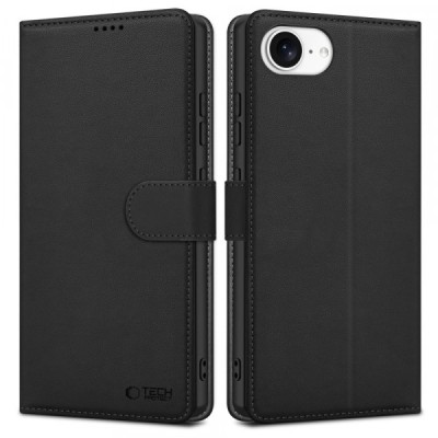 Husa pentru Apple iPhone 16e, Tech-Protect, Wallet, Neagra foto