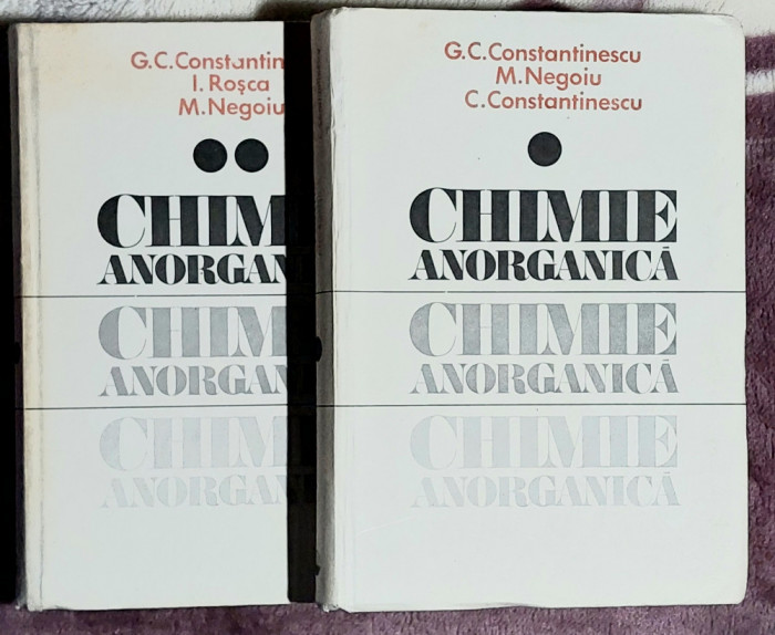 Chimie anorganica - G.C.Constantinescu , M. Negoiu , C.Constantinescu