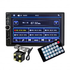 Player Video Auto 2DIN, + Camera Marsarier INCLUSA, TouchScreen de 7 inch, 4 x 50W, model WDS-30 cu Bluetooth, Handsfree, Radio, MP3, WMA, MP4, AUX, C