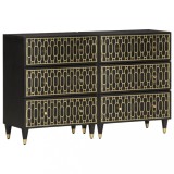 vidaXL Dulapuri laterale, 2 buc., 60x33x75 cm, lemn masiv de mango 3206311