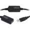 Repeater USB 25m USB 2.0 A-Mufă la A-Soclu
