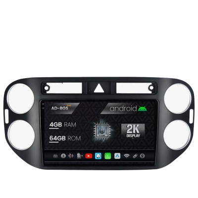 Navigatie 2K Volkswagen Tiguan (2008-2010), Android OS, S-Quadcore 4GB RAM + 64GB ROM, 9.5 Inch - AD-BGS90042K+AD-BGRKIT035-0810 foto