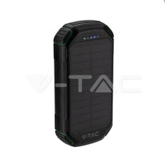 Baterie externă cu &icirc;ncărcare solară V-TAC 30000 mAh
