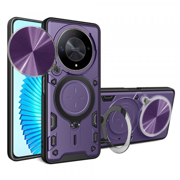 Husa pentru Honor Magic6 Lite, Techsuit, CamGuard Pro, Mov