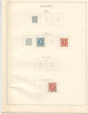 ROMANIA.1864/1992 Colectie cronologica timbre stampilate 4 (patru) clasoare