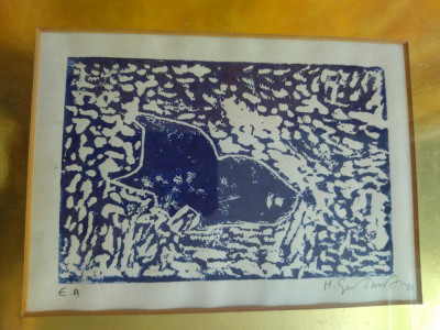 GRAVURA SEMNATA HARRY GUTTMAN [1980 / EXEMPLARUL AUTORULUI] foto