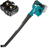 Makita DUB186Z + 2 x BL1830B - Suflanta de gradina 186 m3/h + Set 2 acumulatori Li-Ion 18 V 3 Ah