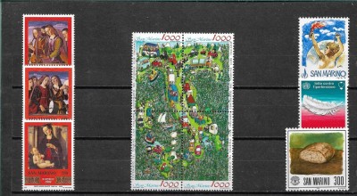 C5724 - lot timbre San Marino nestampilate MNH foto