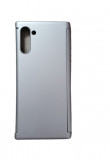 Husa protectie 360 fata + spate + folie silicon Samsung Note 10 , Argintiu, Fara snur, Plastic