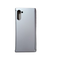 Husa protectie 360 fata + spate + folie silicon Samsung Note 10 , Argintiu