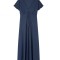Rochie midi Springfield pentru femei, decolteu cu in V, bleumarin, M - OUTLET