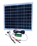 Panou solar fotovoltaic portabil Putere 25W cu functie incarcare telefoane si baterii auto sau camere supraveghere CL-1826