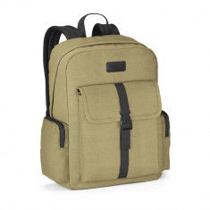 Rucsac Laptop 15.6 inch, Everestus, AE, panza bumbac prespalat, galben, saculet de calatorie si eticheta bagaj incluse foto