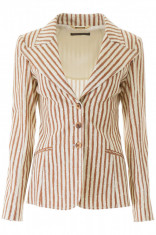 Sacou dama ALBERTA FERRETTI, Alberta ferretti striped blazer A0506 141 1003A Multicolor foto