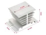 Radiator aluminiu pentru releu SSR