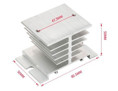 Radiator aluminiu pentru releu SSR foto