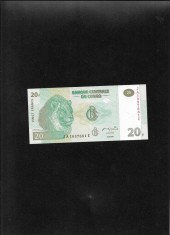 Congo 20 francs 2003 seria1897681 unc foto
