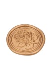 Sigiliu de ceară 3cm cu adeziv - model complet auriu roz (set de 50 buc.),