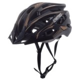 Casca ciclisti MTB Awina, marime L (58 cm-61 cm), culoare nergru/auriu Cod:AWR0465